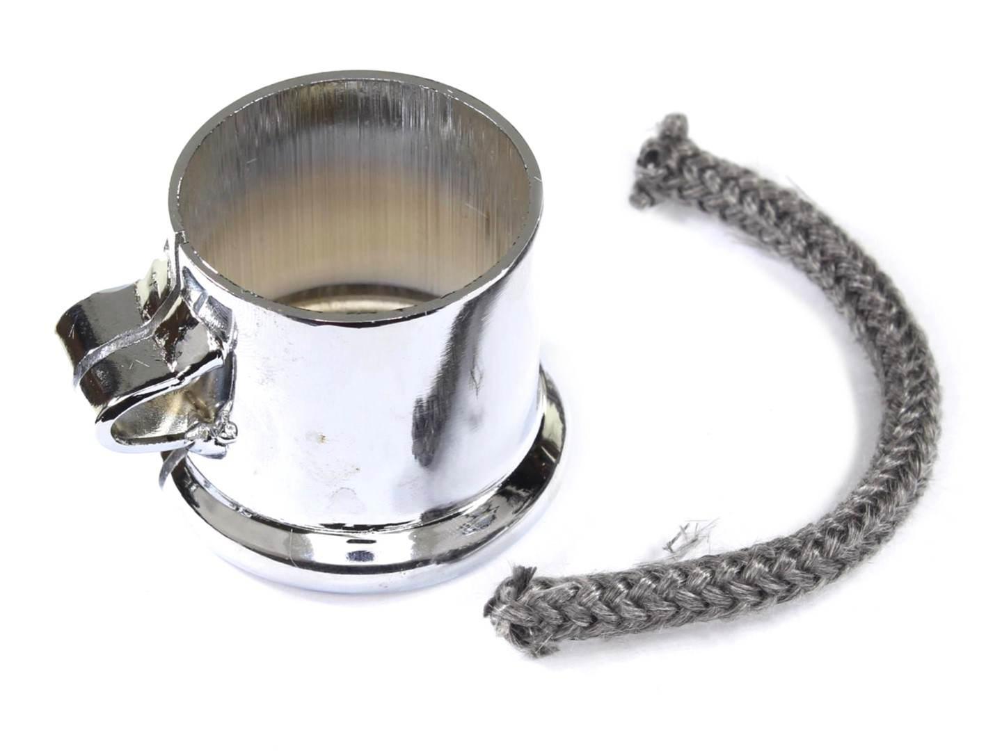 Obejma tłumika wfm ze sznurem chrom | ROY25191 - zdjęcie 3