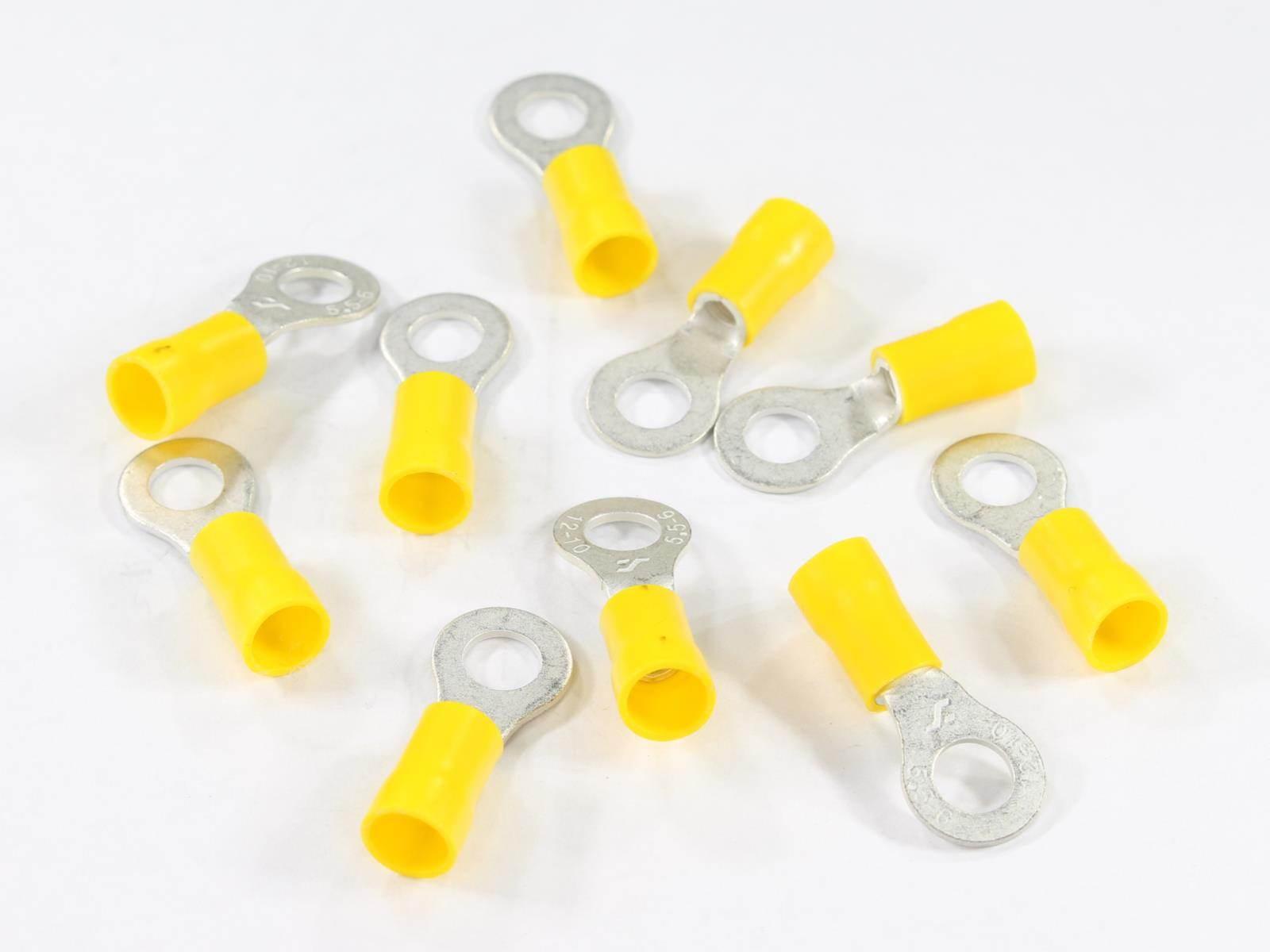 Konektor końcówka oczkowa m6 izolowana 6.4mm 4.0-6.0mm kpl10szt.