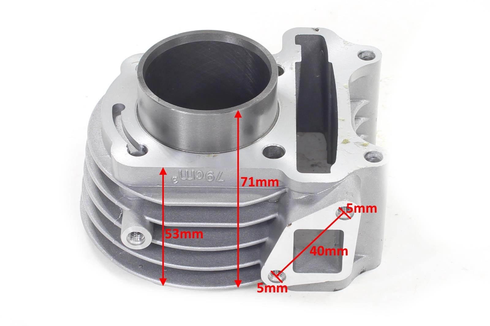 Cylinder kymco romet motobi gy6-80 47mm 4t pin 13mm sa pasuje do: baotian-bt benzer-barnet/columbia/dacota/daytona florida/indiana/mastic/oregon/quebec/syracuse kymco-agility/filly/like/super 8 zipp-astec/basic/otis/steed/tops/toxic/triad - zdjęcie 2