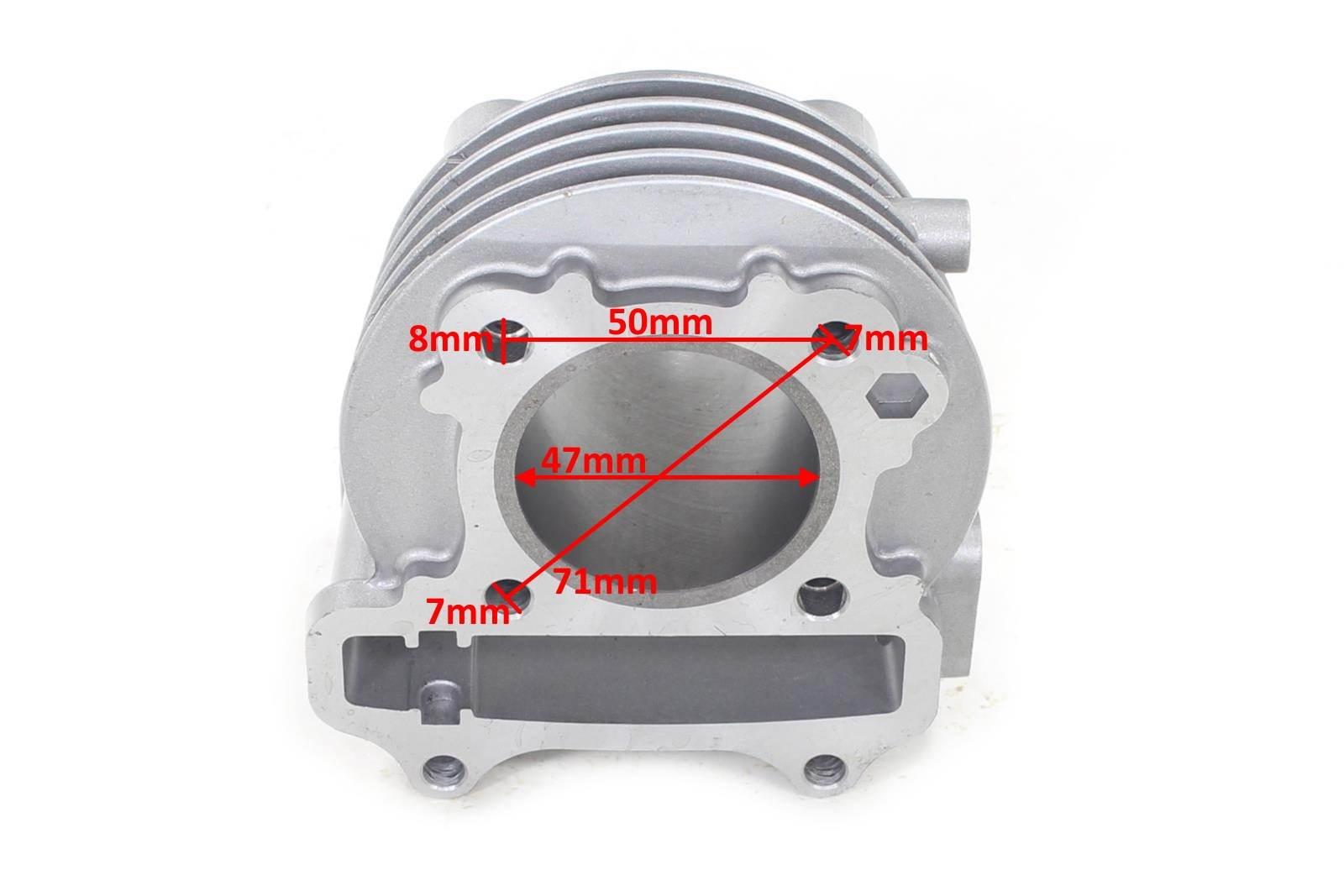 Cylinder kymco romet motobi gy6-80 47mm 4t pin 13mm sa pasuje do: baotian-bt benzer-barnet/columbia/dacota/daytona florida/indiana/mastic/oregon/quebec/syracuse kymco-agility/filly/like/super 8 zipp-astec/basic/otis/steed/tops/toxic/triad - zdjęcie 3