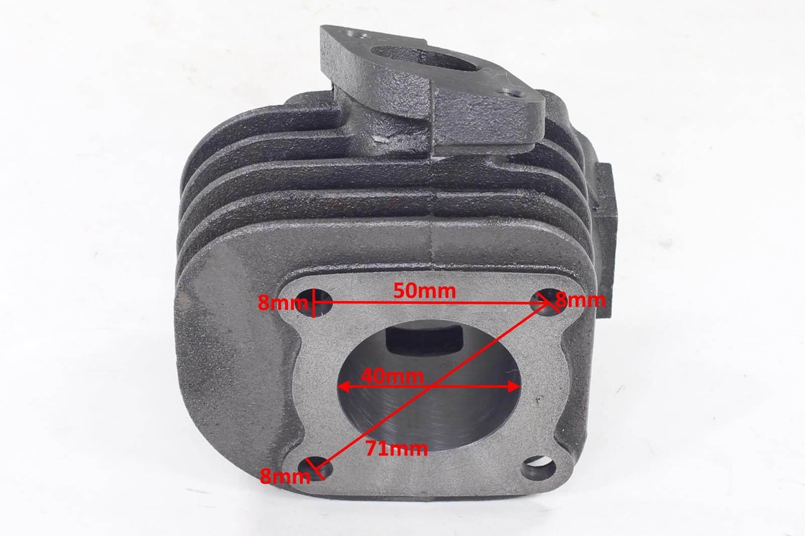 Cylinder yamaha jog/neo's aprilia romet 50 40mm pin 10mm 2t sa pasuje do: aprilia-gulliver/rally/scarabeo/sonic/sr benelli-491gt/k2/pepe mbk-equalis/evolis/fizz/flipper/forte/mach g/ovetto/sorriso yamaha-axis/breeze/jog/neo's/why/ye zest/zuma - zdjęcie 4