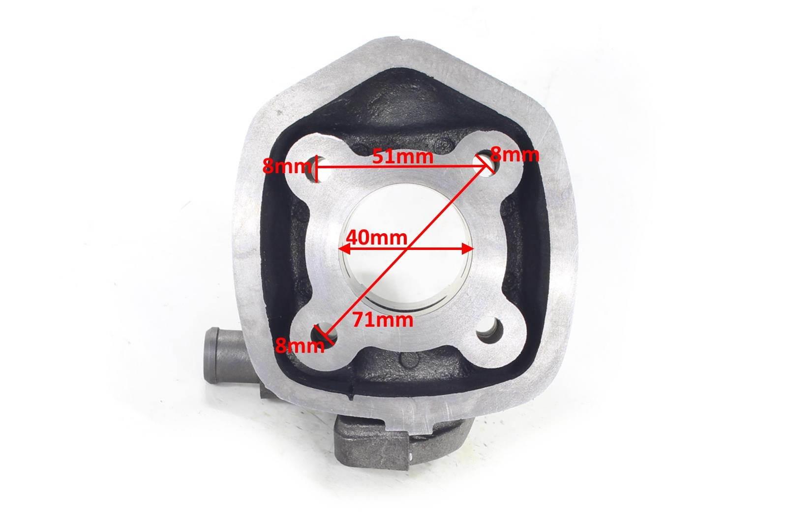 Cylinder yamaha aerox aprilia malaguti mbk 50 40mm lc pin 10mm 2t sa pasuje do: aprilia-area/gulliver/rally/sonic/sr benelli-491/k2 beta-ark/eikon italjet-dragster malaguti-f12/f15 mbk-yq yamaha-ns50/yq/aerox - zdjęcie 5