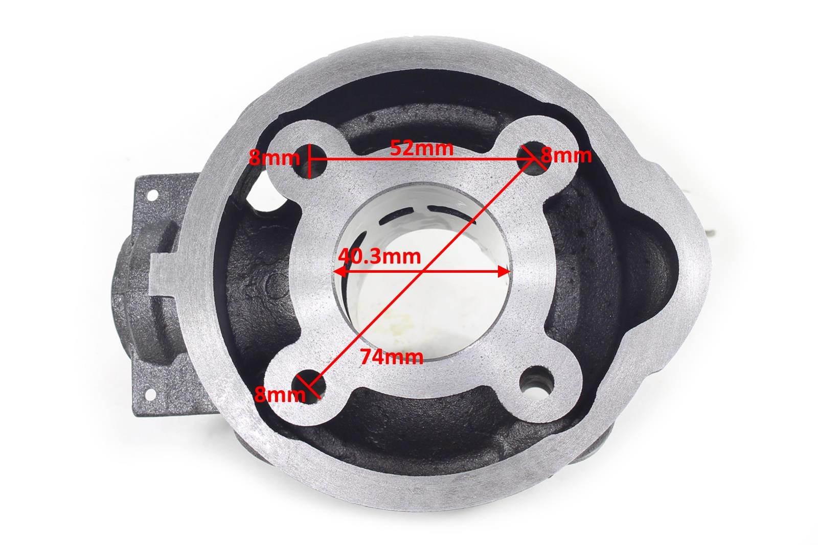 Cylinder minarelli am6 aprilia beta peugeot rieju yamaha 50 40.3mm pin 12mm 2t sa pasuje do: aprilia-europa/classic/pegaso/rs/rx beta-rr cpi-sm/smx/sx motorhispania-furia/rx/ryz peugeot-xp6/xps/xr6 rieju-mrx/nkd/rr/rrx/rs1/rs2 yamaha-dtr/tzr - zdjęcie 4