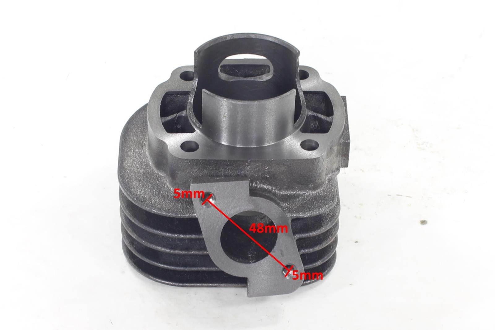 Cylinder yamaha jog/neo's aprilia 70 47mm pin 10mm 2t sa pasuje do: aprilia-gulliver/rally/scarabeo/sonic/sr 50 benelli-491/k2/naked/pepe derbi-easy ktm-ark/chrono/go/quadra mbk-flipper/ovetto yamaha-axis/jog/neo's/why/zest - zdjęcie 2