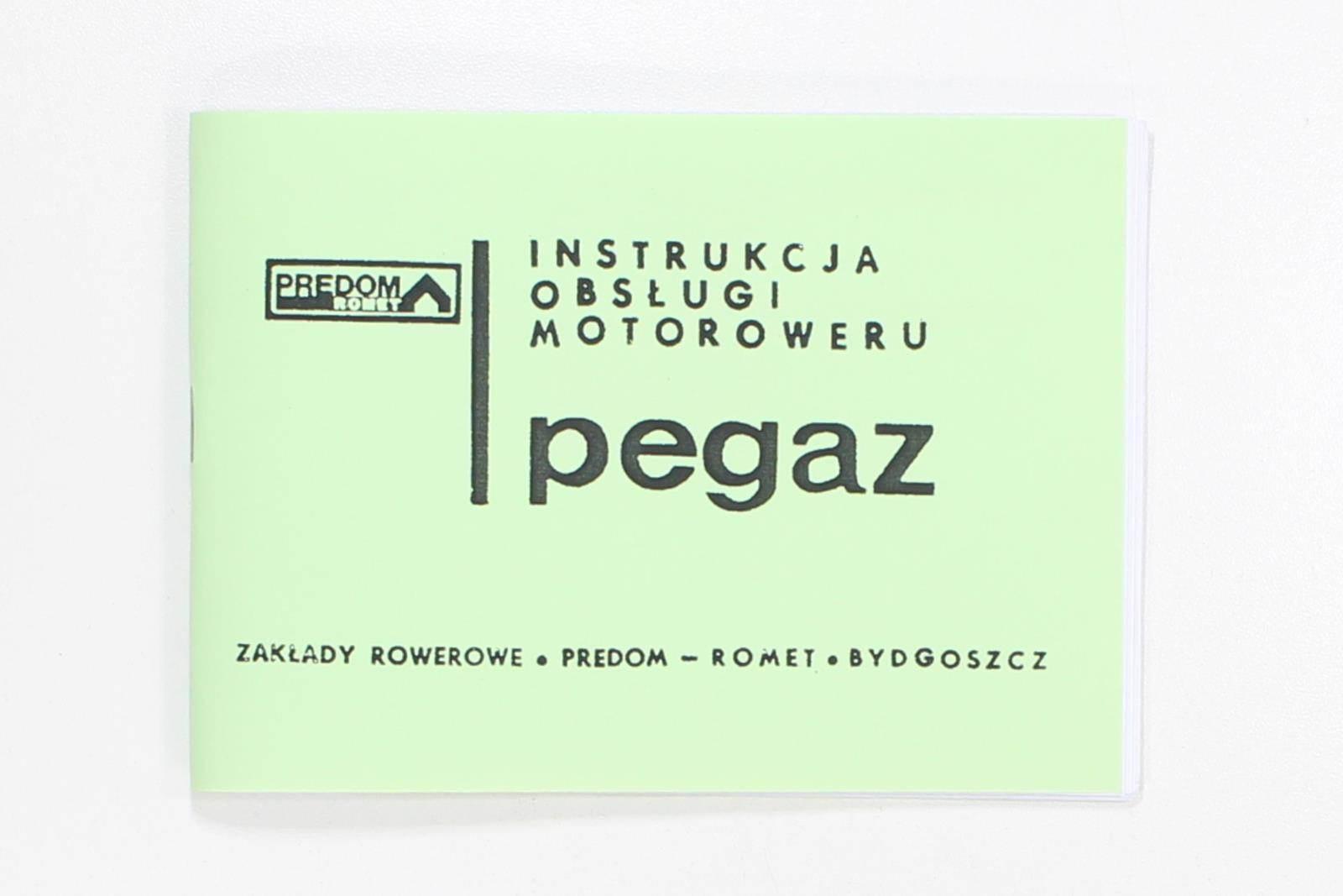 Katalog instrukcja obsługi romet pegaz | ROY26357