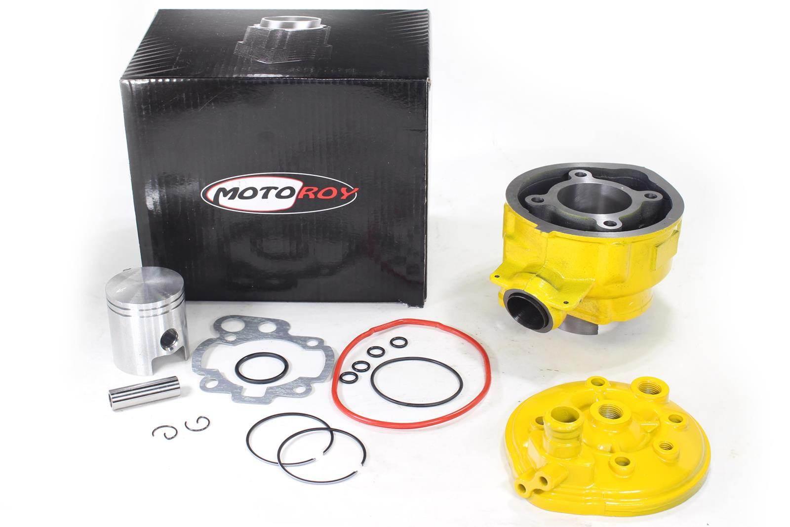 Cylinder z głowicą minarelli am6 70cc 47mm aprilia yellow kpl hw