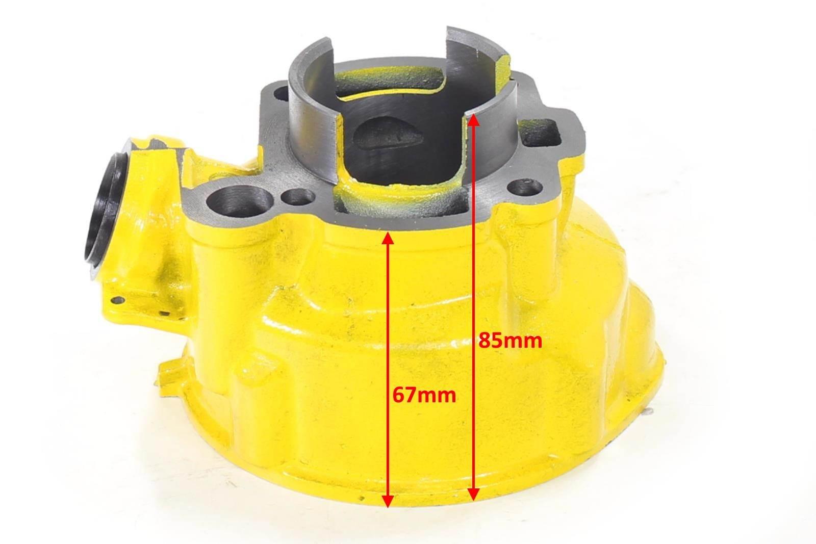 Cylinder z głowicą minarelli am6 70cc 47mm aprilia yellow kpl hw - zdjęcie 2