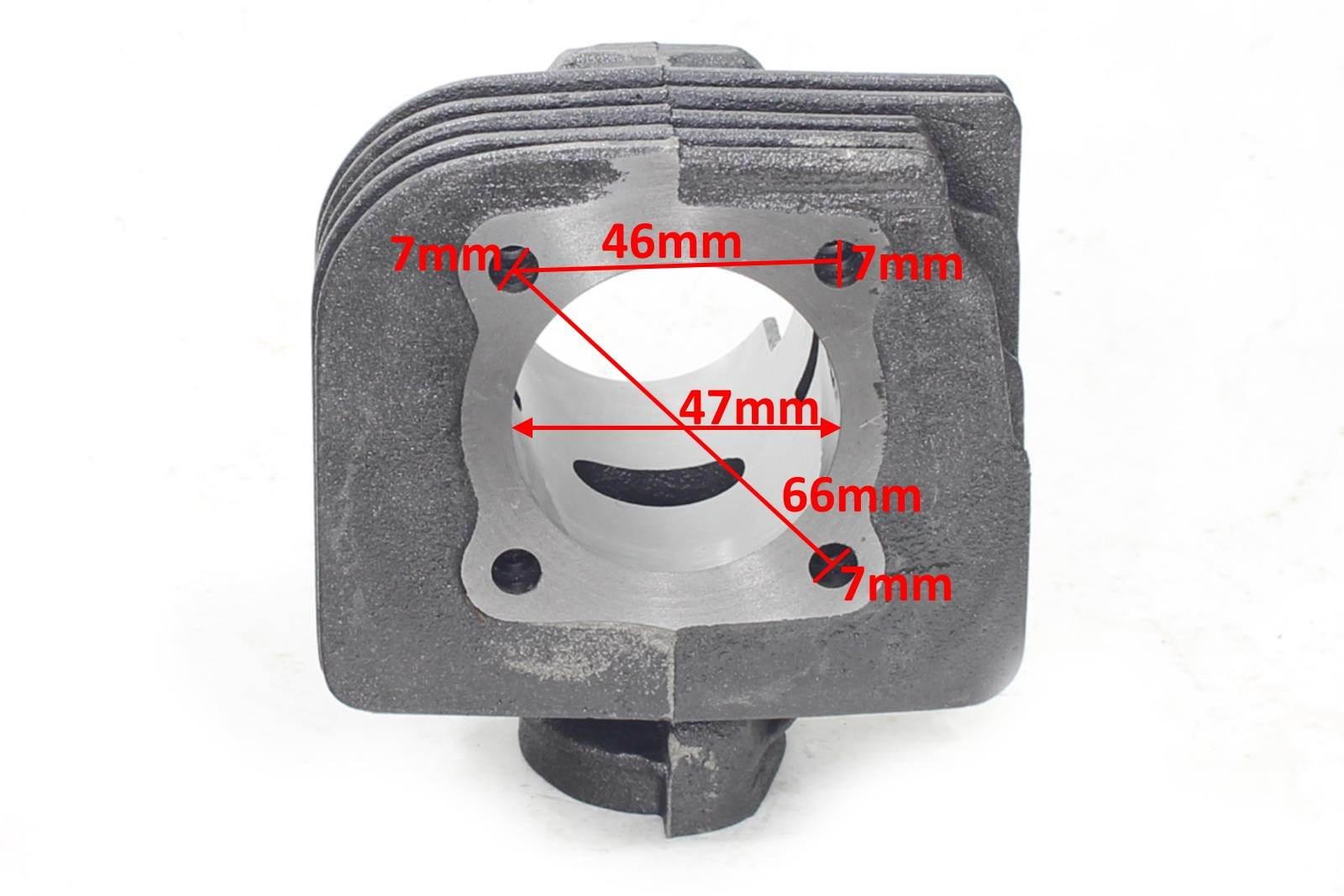 Cylinder suzuki ad 70cc 47mm kompletny hw pasuje do: aprilia habana atala/rizzato italjet malaguti pegasus corona tgb/winking - zdjęcie 5