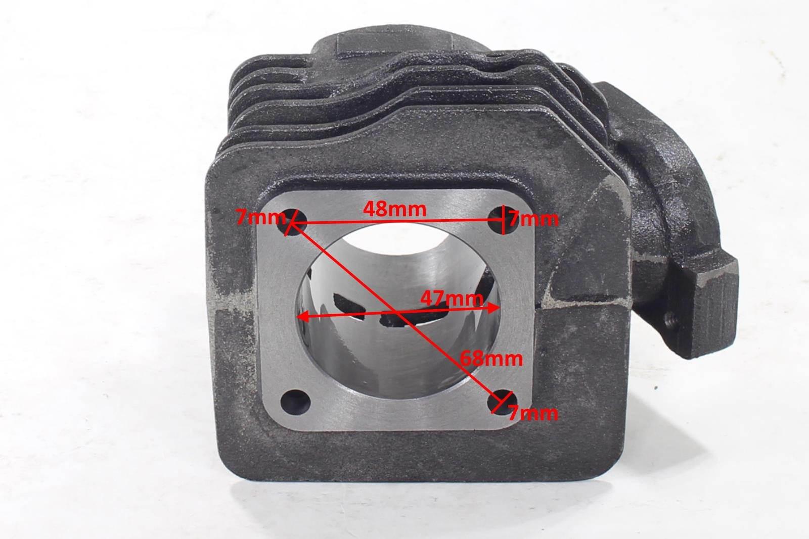 Cylinder honda dio 70cc 47mm af18 af27 af28 kompletny hw - zdjęcie 4