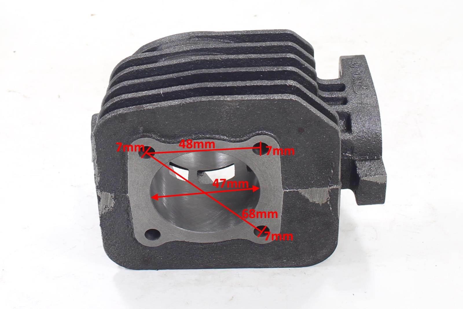 Cylinder peugeot ludix 70cc ac 47mm kompletny hw - zdjęcie 6