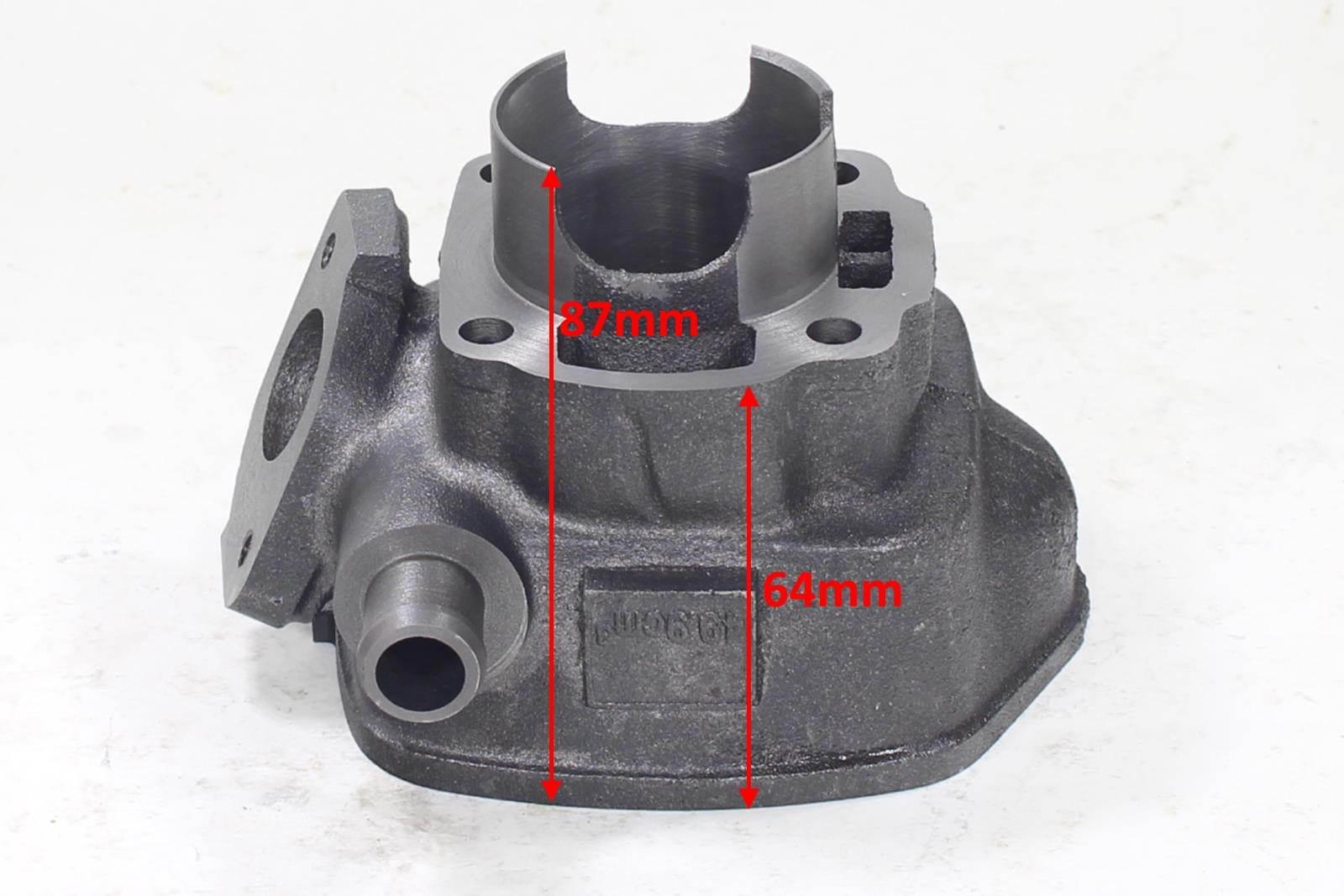 Cylinder aprilia sr70 yamaha aerox malaguti 47mm kompletny z głowicą hw - zdjęcie 2