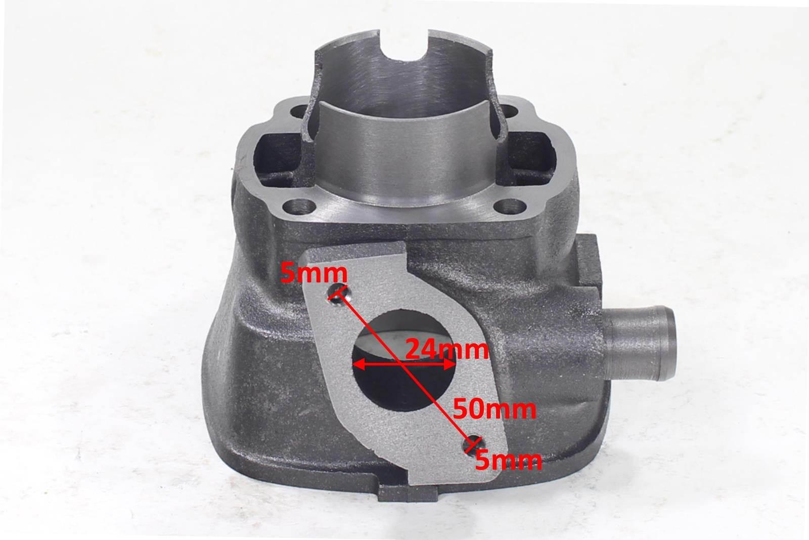 Cylinder aprilia sr70 yamaha aerox malaguti 47mm kompletny z głowicą hw - zdjęcie 3