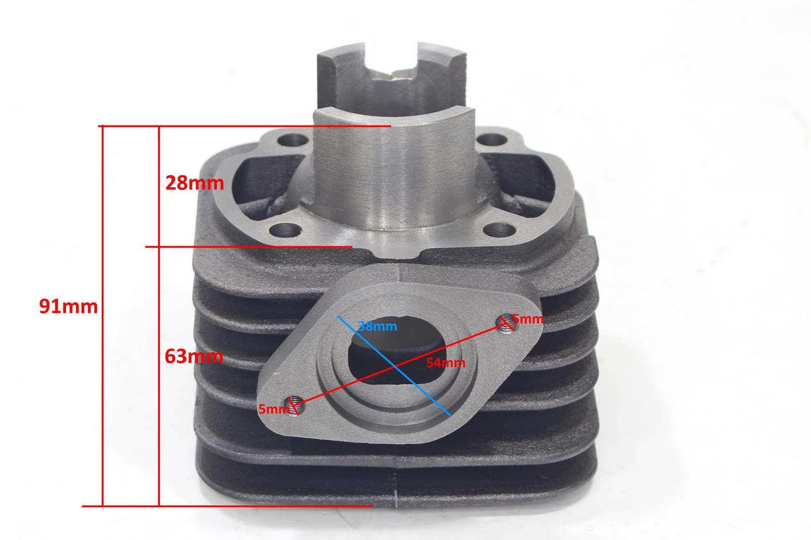 Cylinder sym 50cc 39mm kompletny hw pasuje: honda srx kymco zx 50 cx 50 - zdjęcie 3