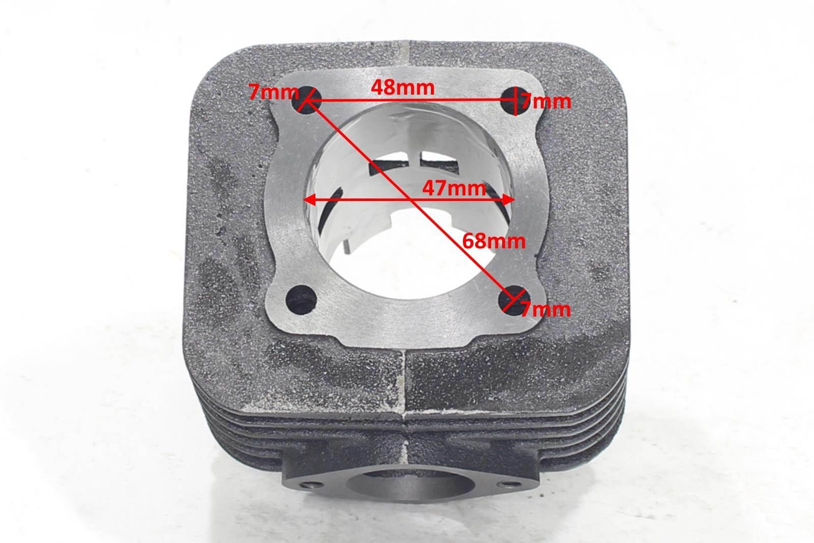 Cylinder z głowicą piaggio typhoon 70 47mm kpl hw - zdjęcie 4