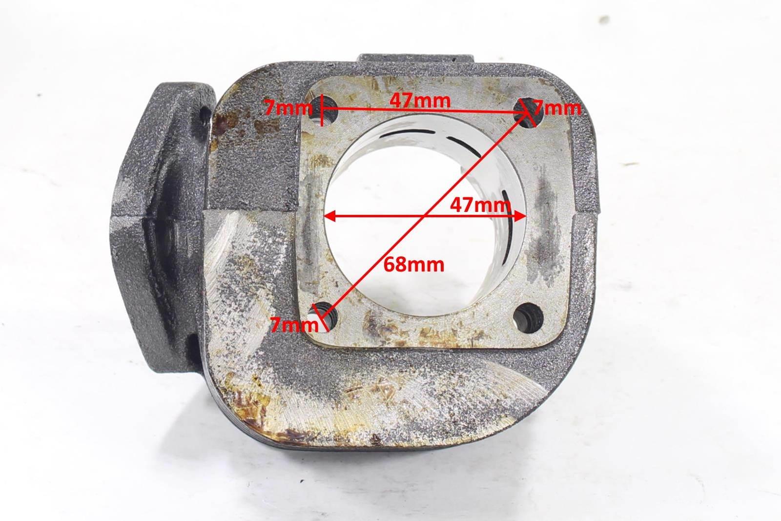 Cylinder kymco zx 70cc 47mm 2t pin 12 kompletny hw - zdjęcie 4