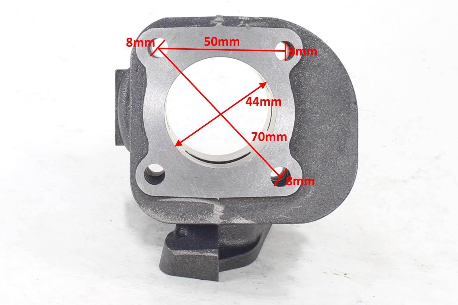 Cylinder z głowicą yamaha jog 60ccm 44mm kpl hw - zdjęcie 4
