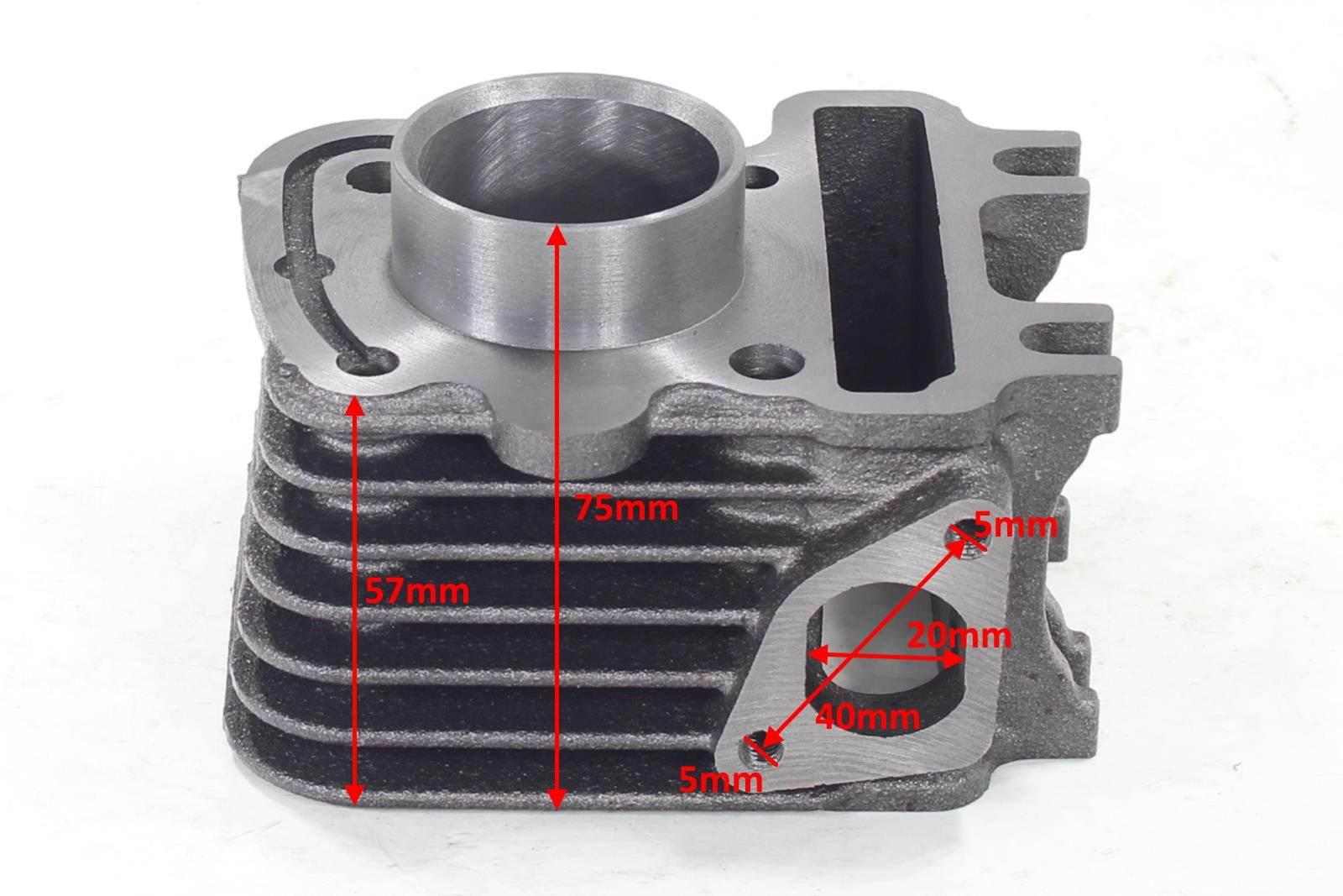 Cylinder piaggio 4t 50ccm fly liberty zip derbi atlantis aprilia scarabeo ac kompletny hw - zdjęcie 2