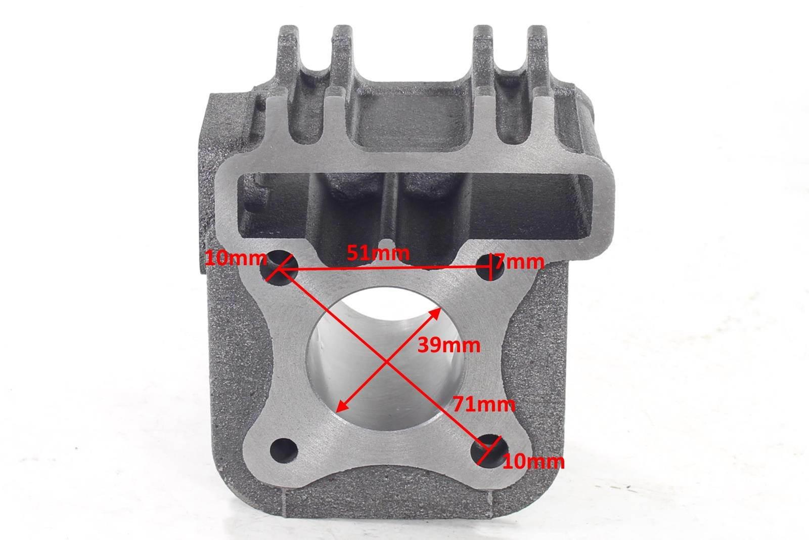 Cylinder piaggio 4t 50ccm fly liberty zip derbi atlantis aprilia scarabeo ac kompletny hw - zdjęcie 5