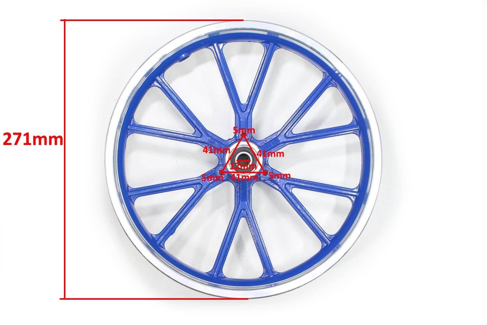 Felga tył pocket cross 12,5 x 2,75 niebieska hb - zdjęcie 2