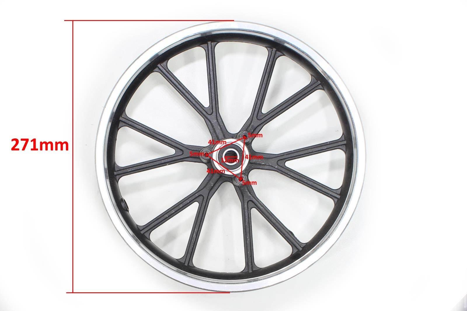 Felga tył pocket cross 10 x 2,75 czarna hb - zdjęcie 2