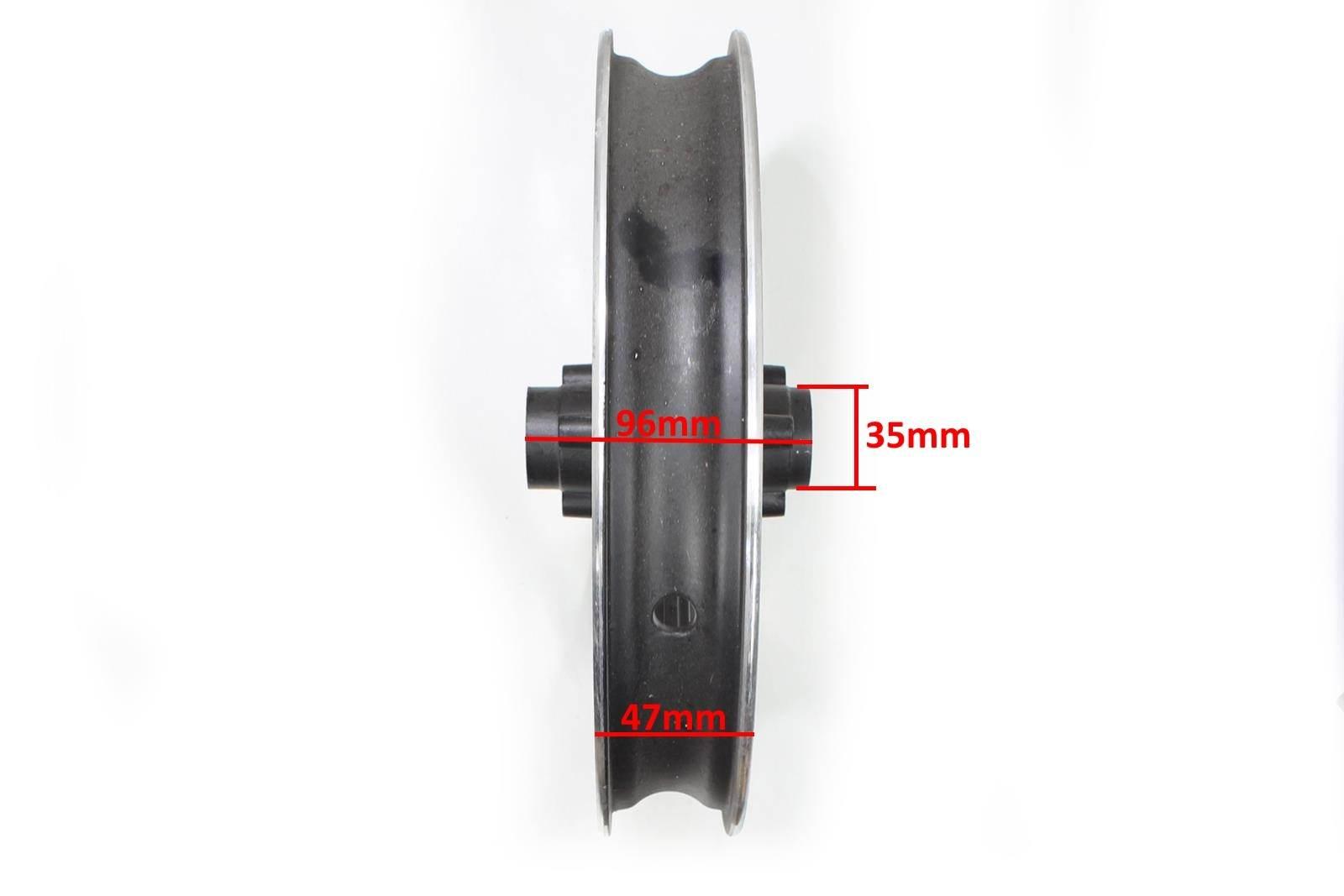 Felga tył pocket cross 10 x 2,75 czarna hb - zdjęcie 3