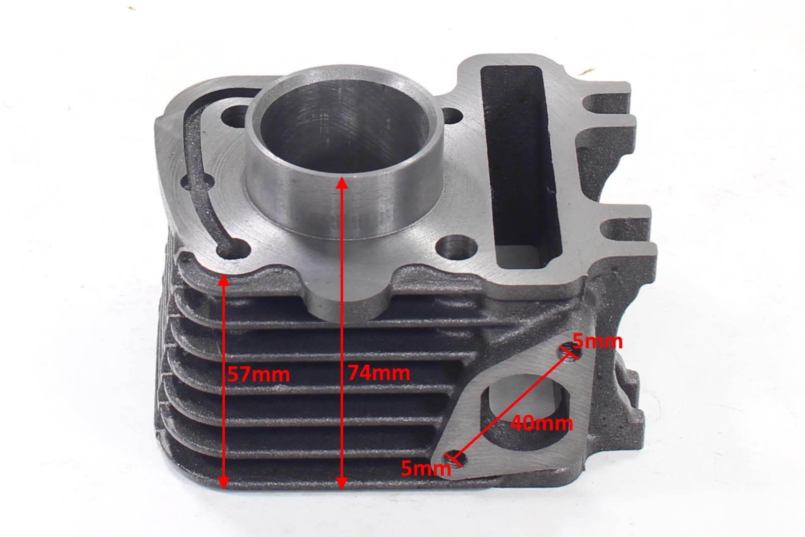 Cylinder piaggio 4t 50ccm 39mm ac kompletny hw - zdjęcie 2