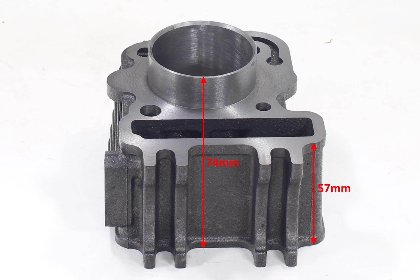 Cylinder piaggio 4t 70ccm 47mm ac 2v kompletny hw - zdjęcie 3