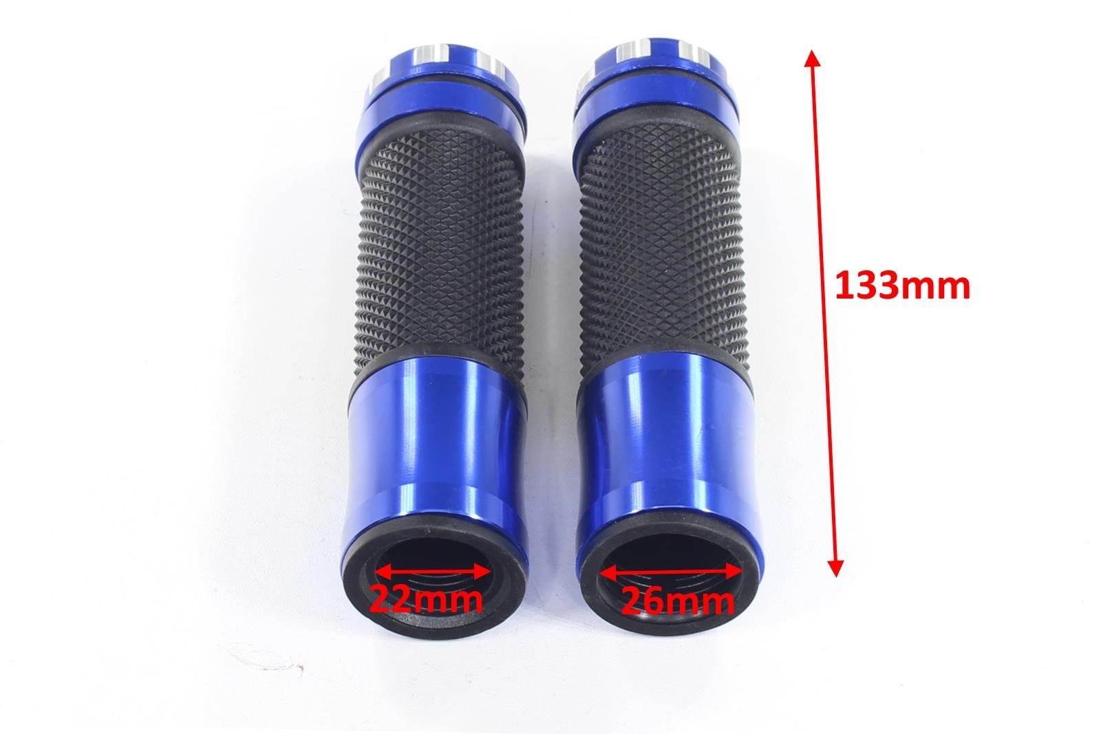 Manetki kierownicy uniwersalne niebieskie 22/26mm oxf-227 kpl.ox - zdjęcie 3