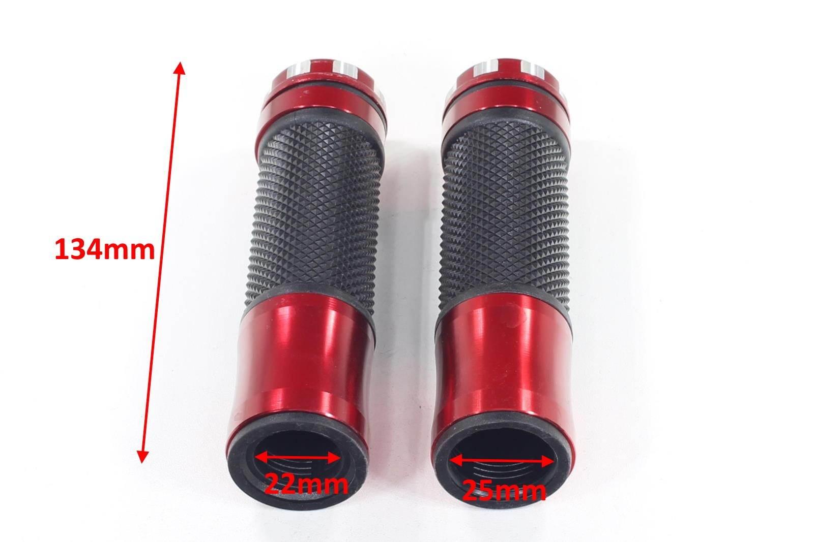 Manetki kierownicy uniwersalne czerwone 22/25mm oxf-227 ox - zdjęcie 3