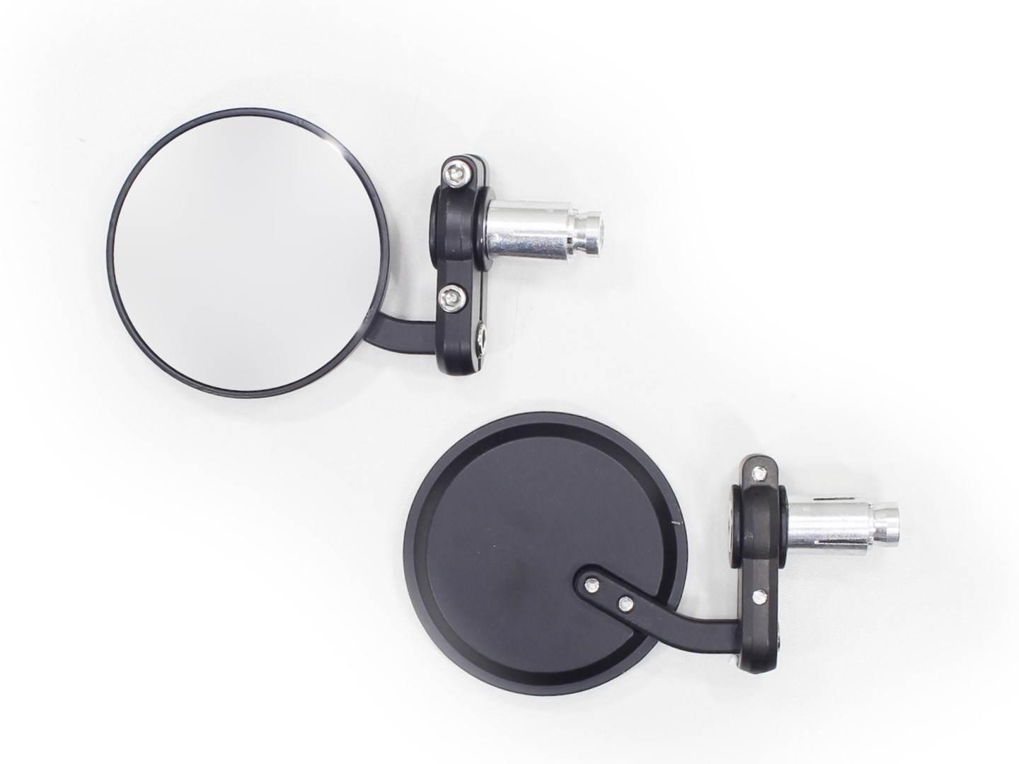 Lusterka motocyklowe czarne mocowane w kierownicę 18mm oxf-623 kpl.ox