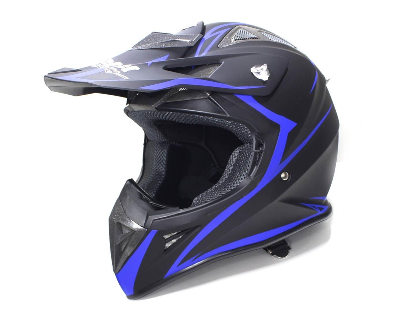 Kask safebet hf-116 flat black q178 blue xl brak ece