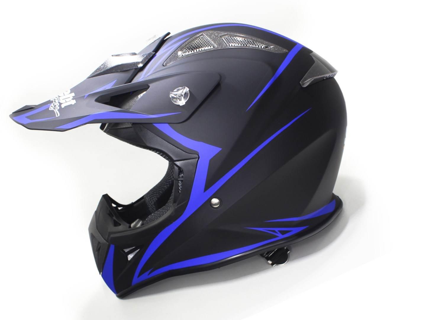 Kask safebet hf-116 flat black q178 blue xl brak ece - zdjęcie 2