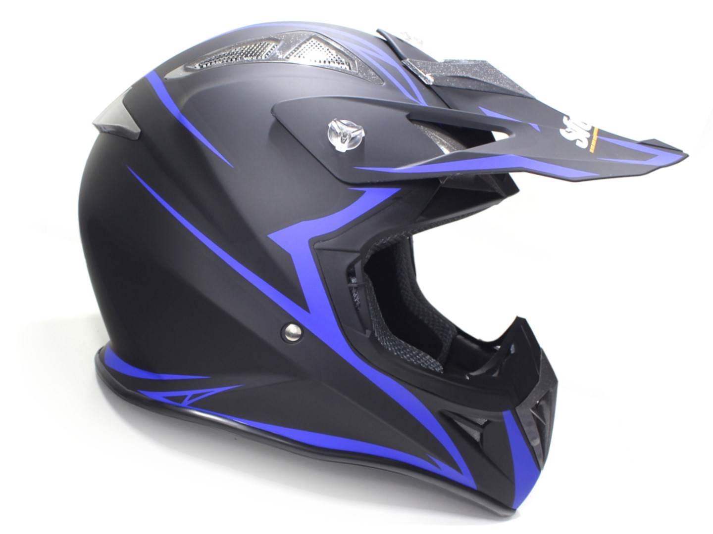 Kask safebet hf-116 flat black q178 blue xl brak ece - zdjęcie 4