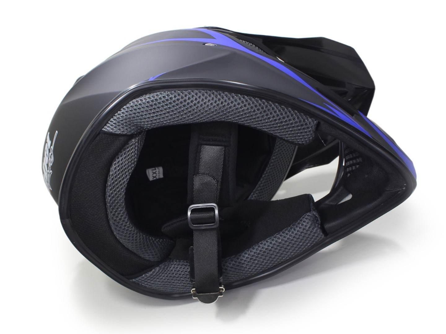 Kask safebet hf-116 flat black q178 blue xl brak ece - zdjęcie 5