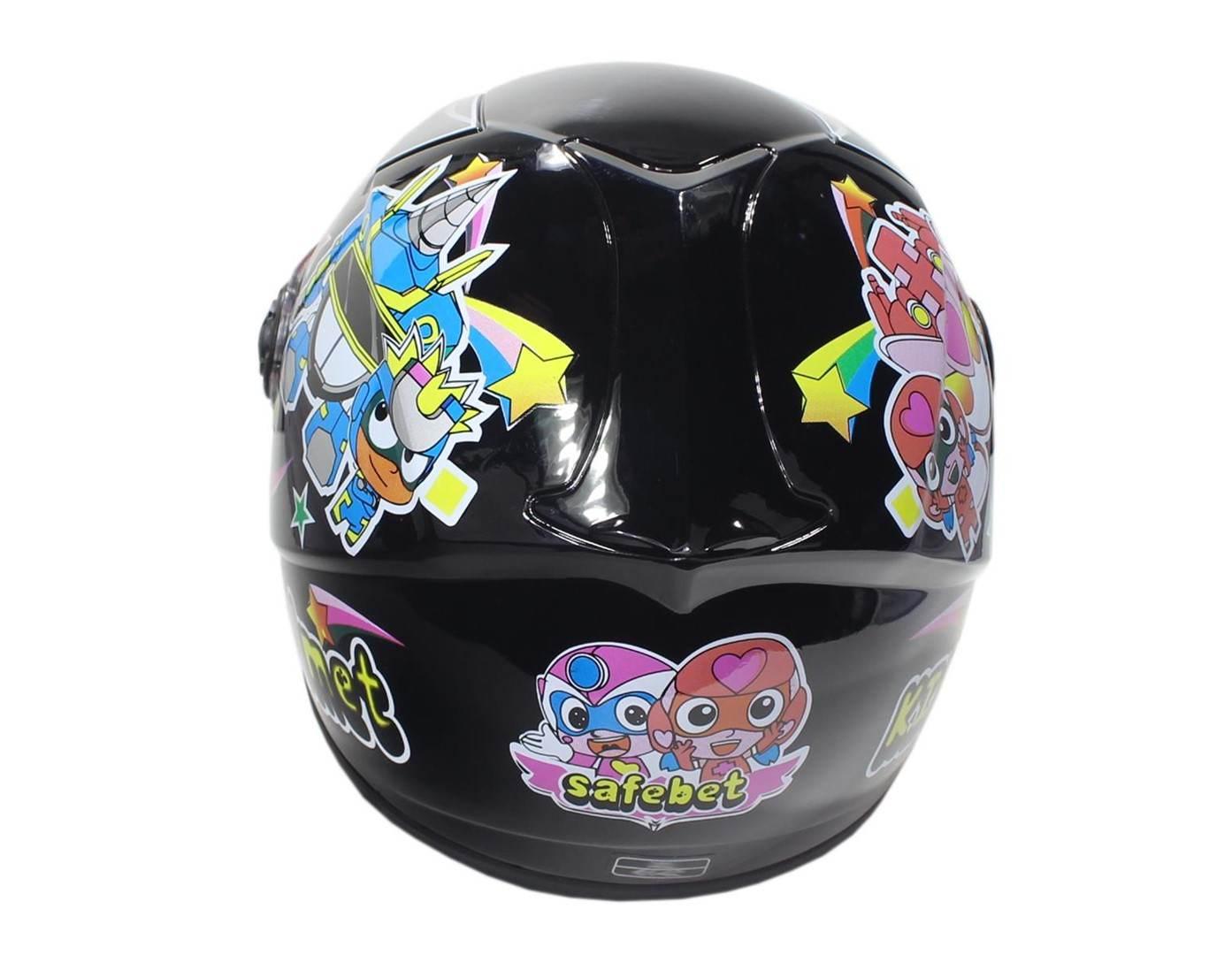 Kask safebet hf-909 black e08 mały m brak ece - zdjęcie 3
