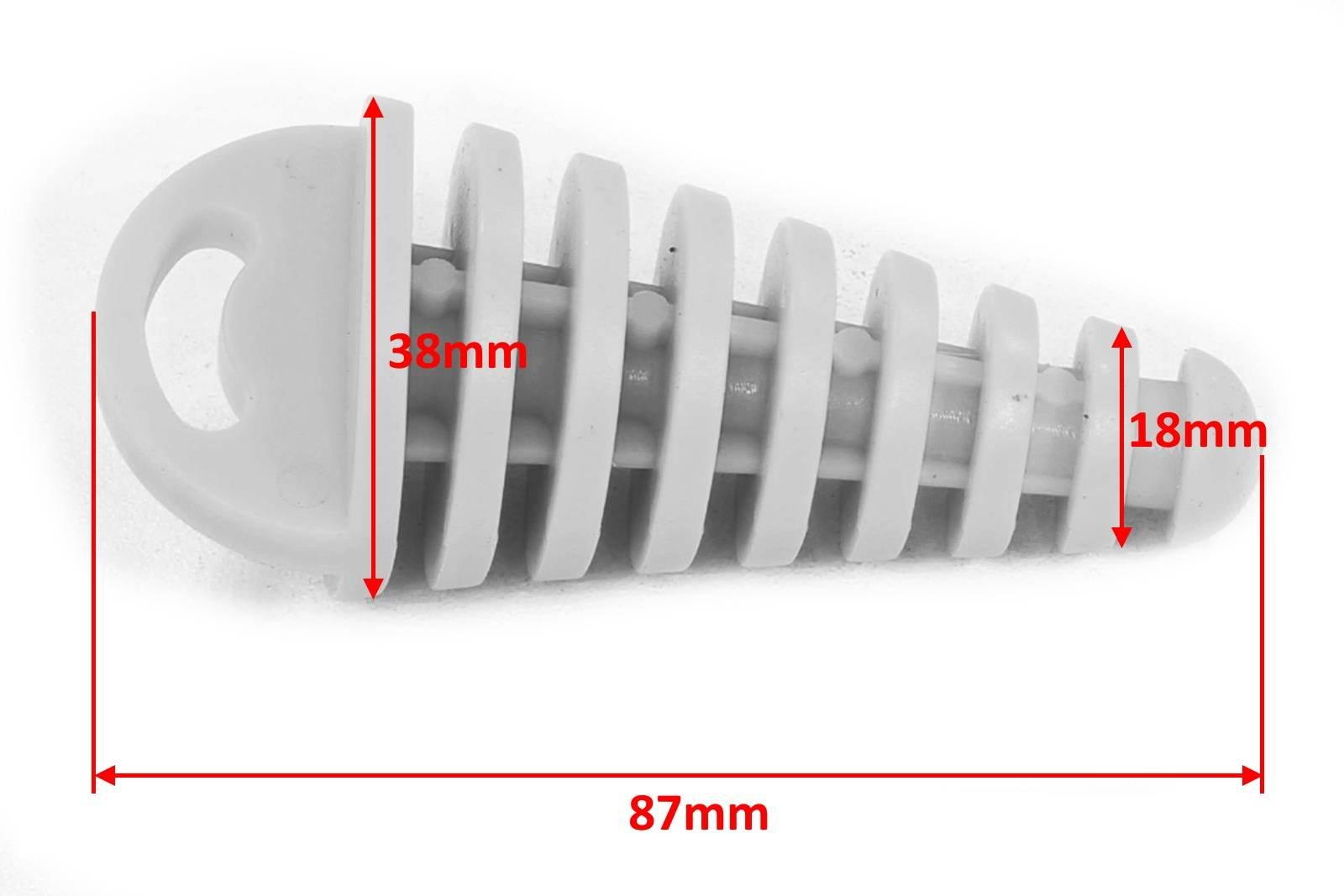 Korek zatyczka tłumika do mycia motocykla skutera cross-a niebieska oxf-069 ox - zdjęcie 3
