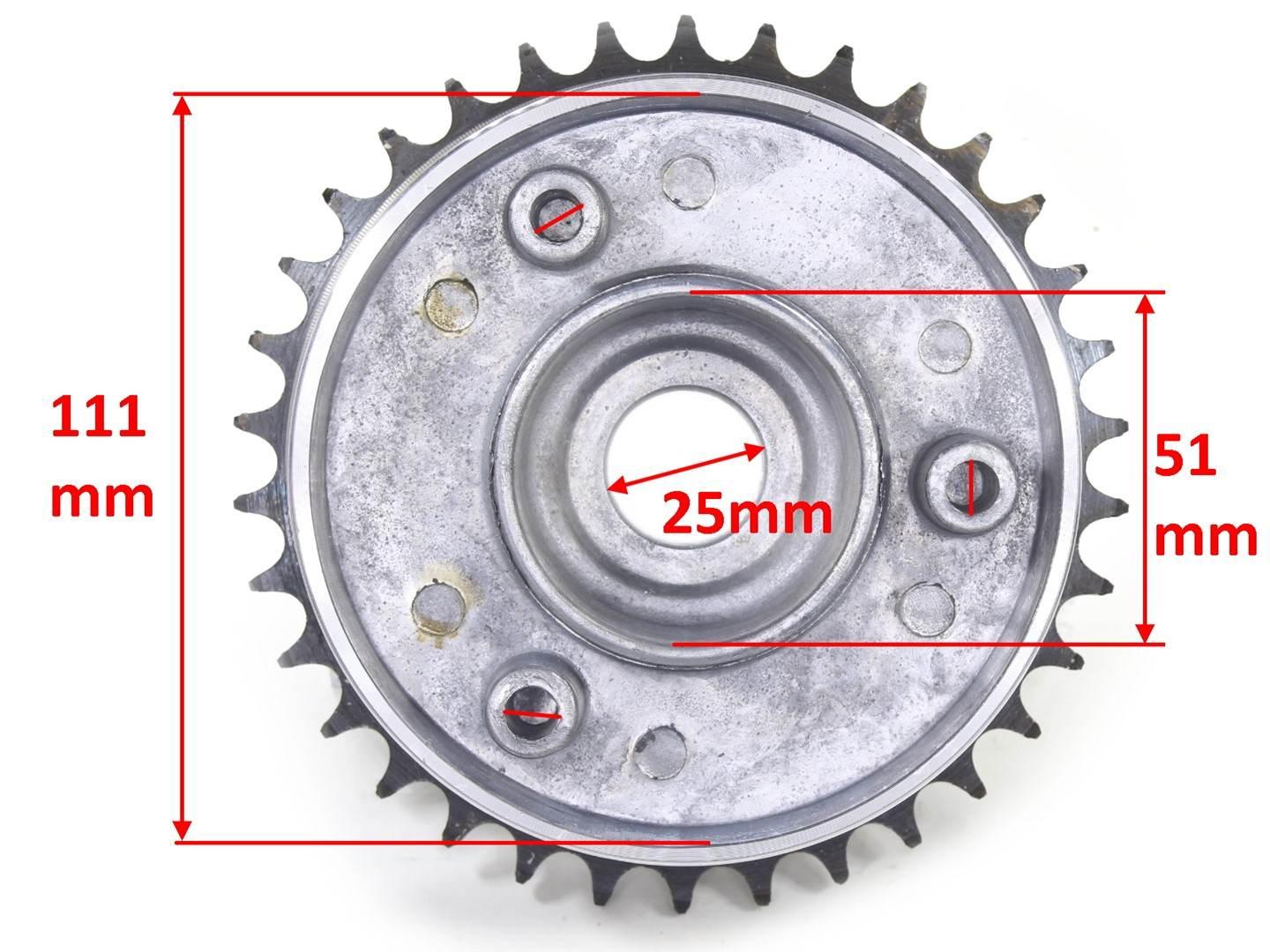 Zębatka napędowa tył simson s51 taiwan | ROY27989 - zdjęcie 4