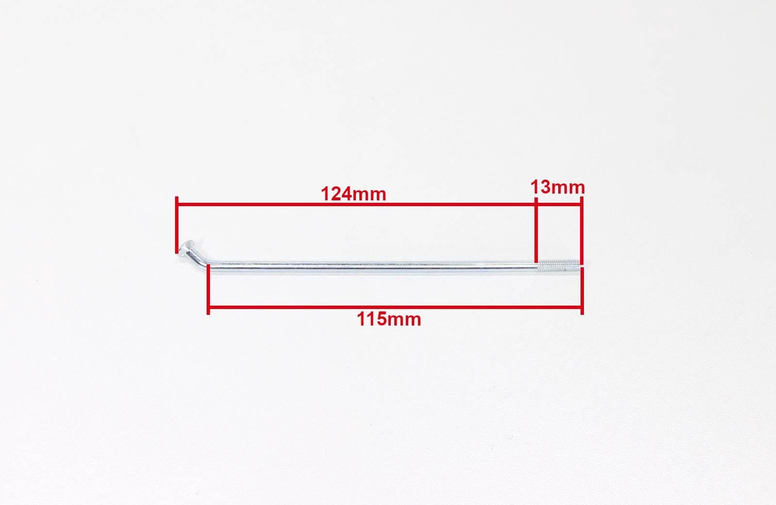 Szprychy jawa 250 panelka 124x3,5mm 36sztKplMl - zdjęcie 2