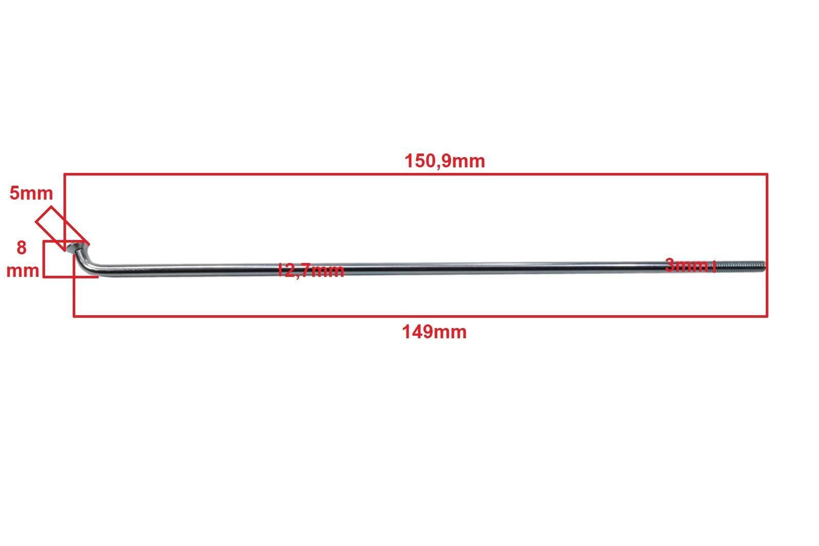 Szprychy jawa 50 149x2,5mm 36sztOcynk duells di - zdjęcie 2