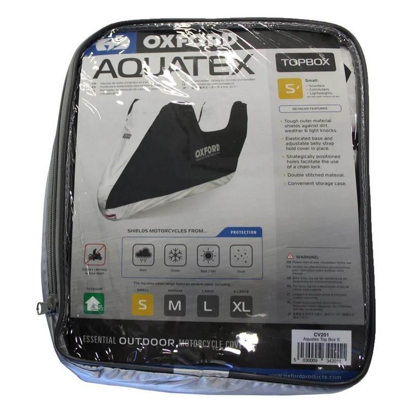 Pokrowiec na motocykl oxford aquatex ver 2 s kolor srebrny wodoodporny - zdjęcie 2
