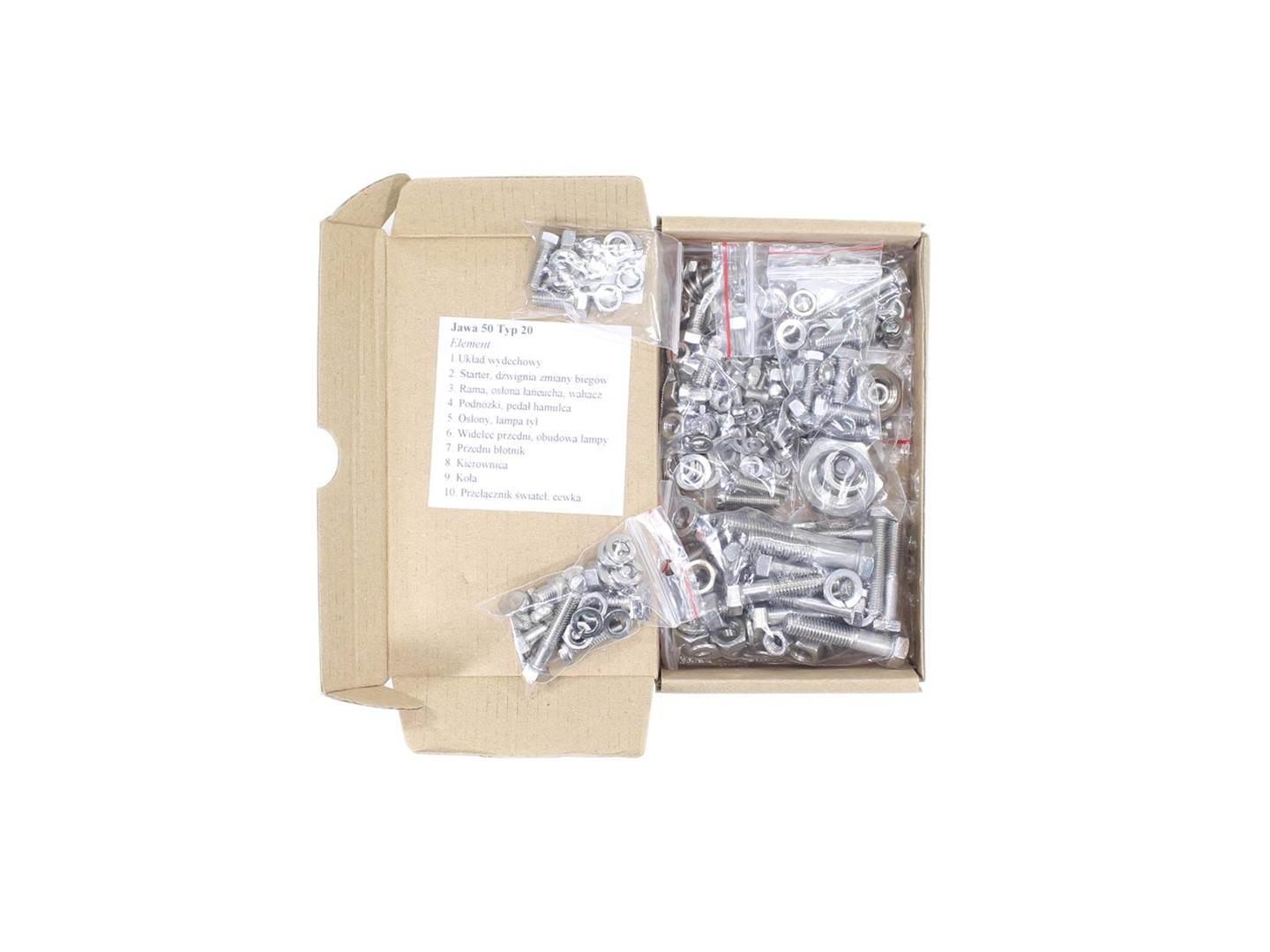Śruby jawa 50 typ 20 pancerka stal nierdzewna ti