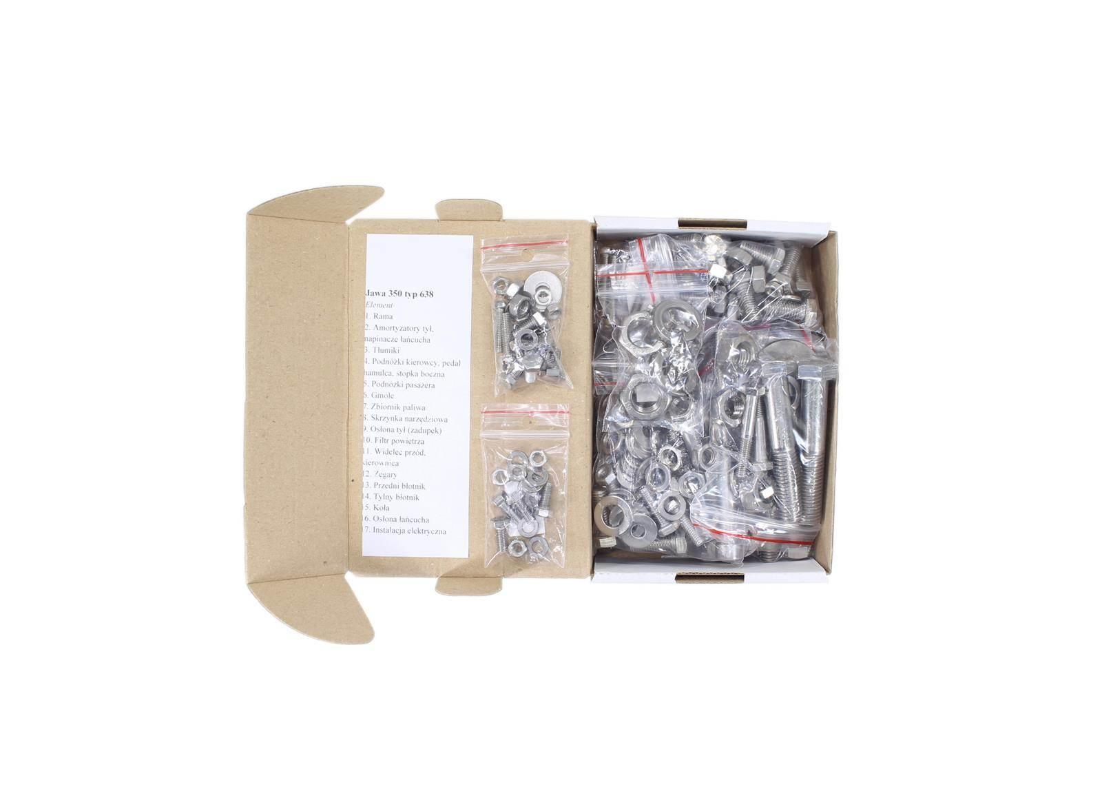 Śruby jawa 350 ts typ 638 stal nierdzewna ti