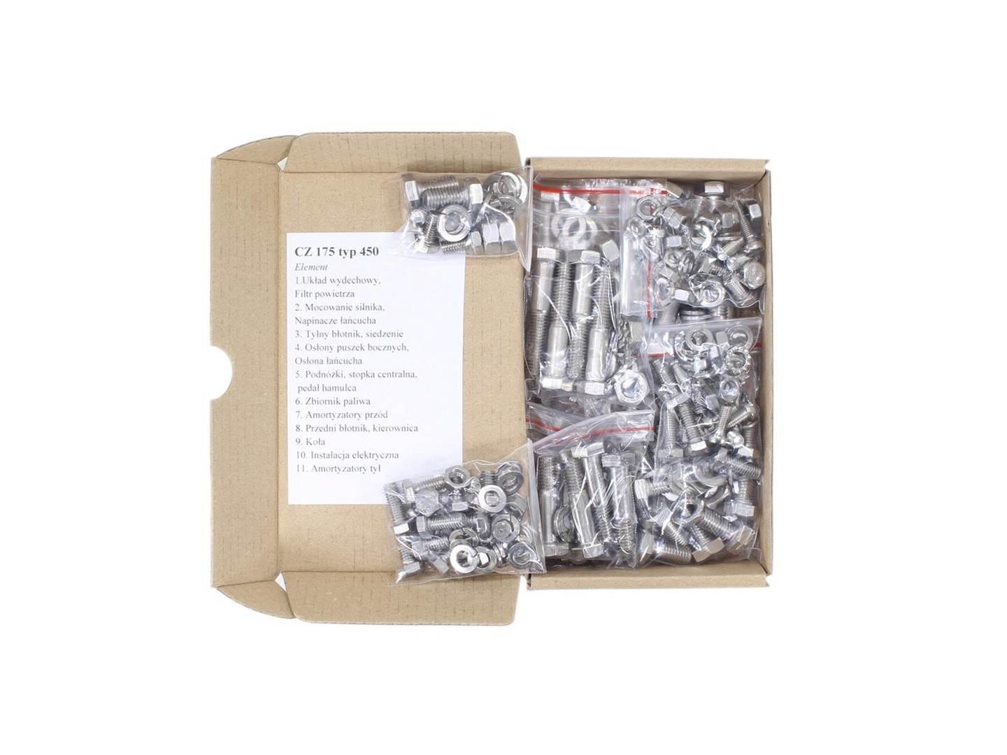 Śruby jawa cz 175 typ 450 stal nierdzewna ti