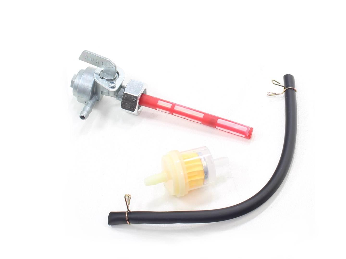 Kranik paliwa motorower street z przewodem i filtrem hb