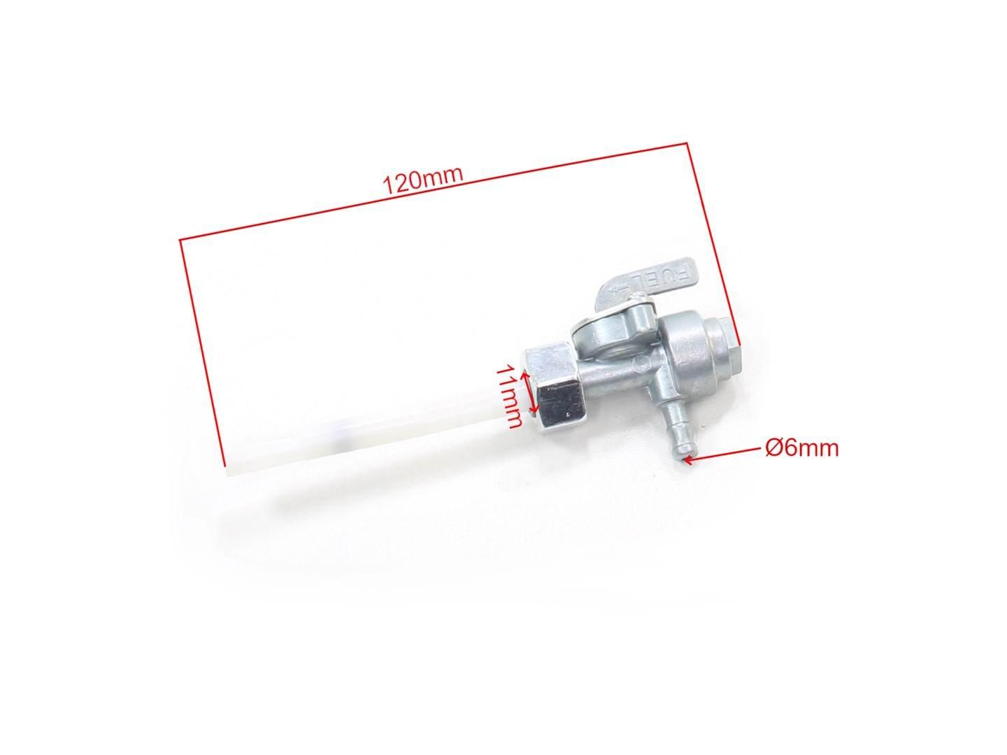 Kranik paliwa motorower street 12mm shineray hb - zdjęcie 2