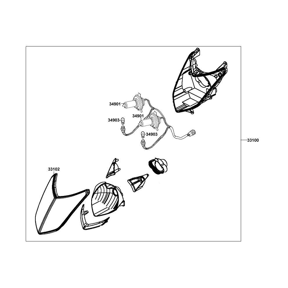 Lampa Przednia Kompl33100-Lgb5-E10 | 33100-LGB5-E10