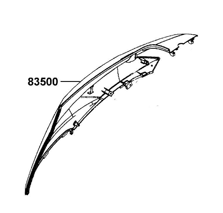 Osłona Boczna Prawa Agility Rs 50 83500-Lgb5-E10-Nvp