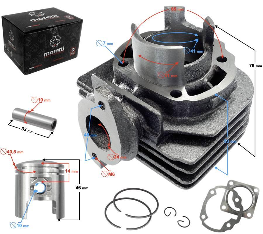 Cylinder skuter 2t 50cc katana | CIGSKC0502TAPOPMOR000KT1 - zdjęcie 7