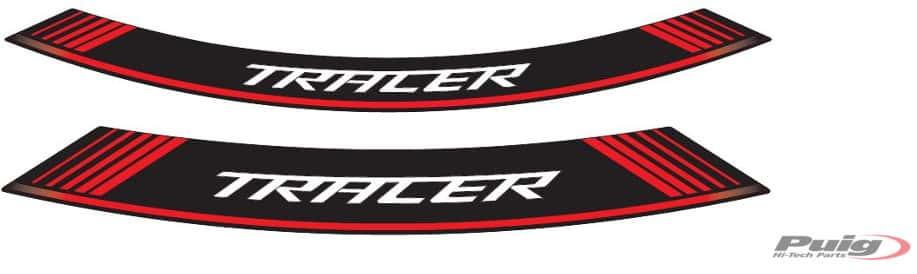 Paski Na Felgi Puig Do Yamaha Mt-07 Logo Tracer Czerwone
