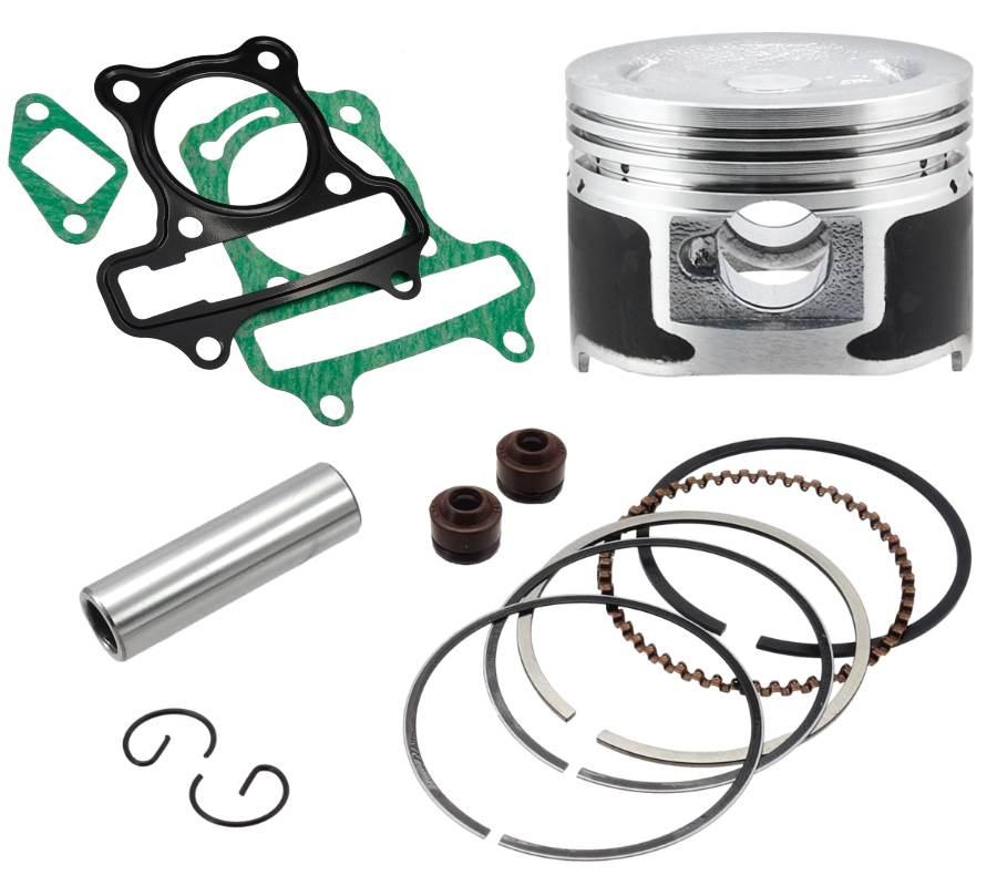 Cylinder 80cc skuter huragan 5 z silnikiem poziomym kolor czerwony - zdjęcie 3